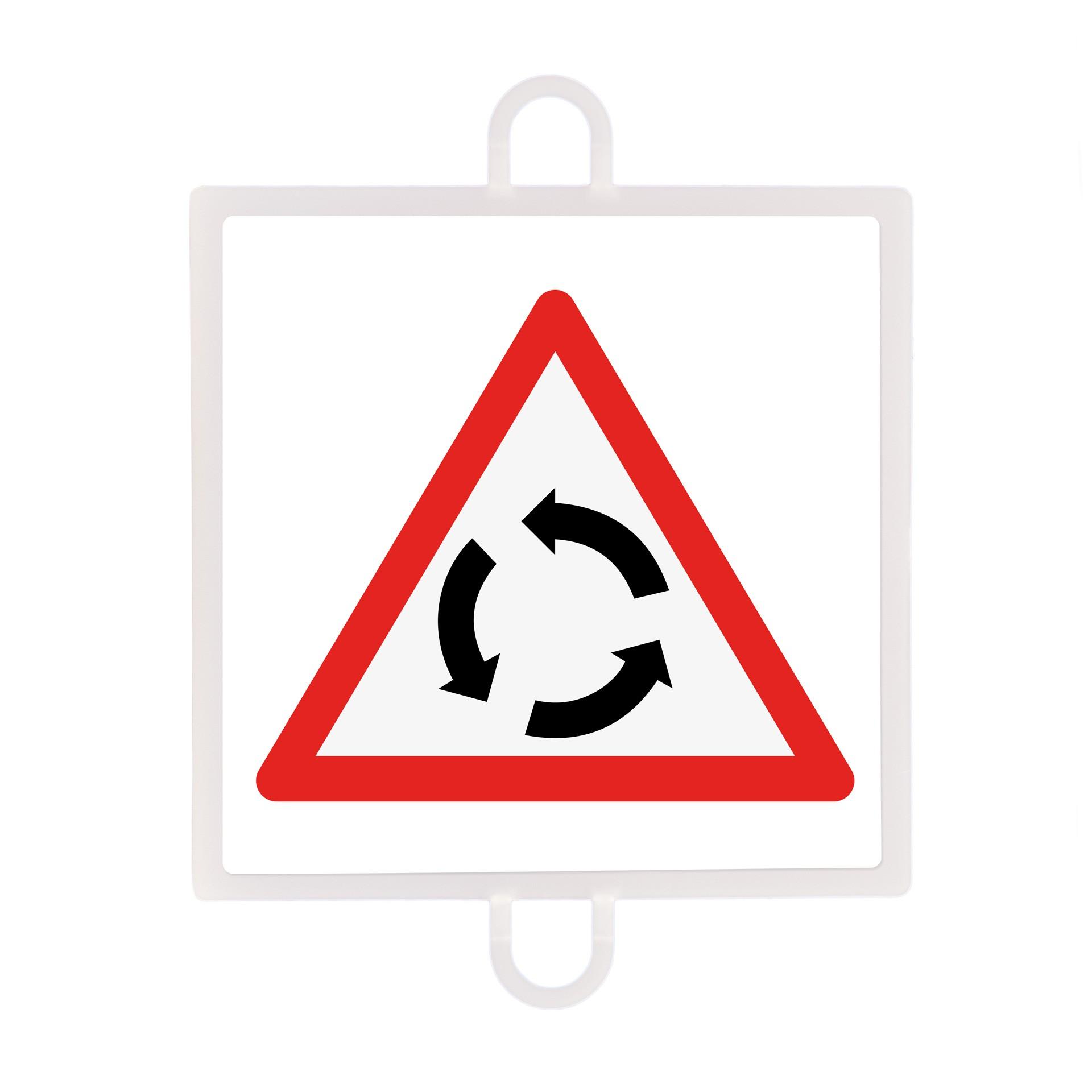 PANEL DE SEÑALIZACIÓN TRÁFICO DE PELIGRO Nº 1 (INTERSECCIÓN GIRATORIA) - SOFTEE