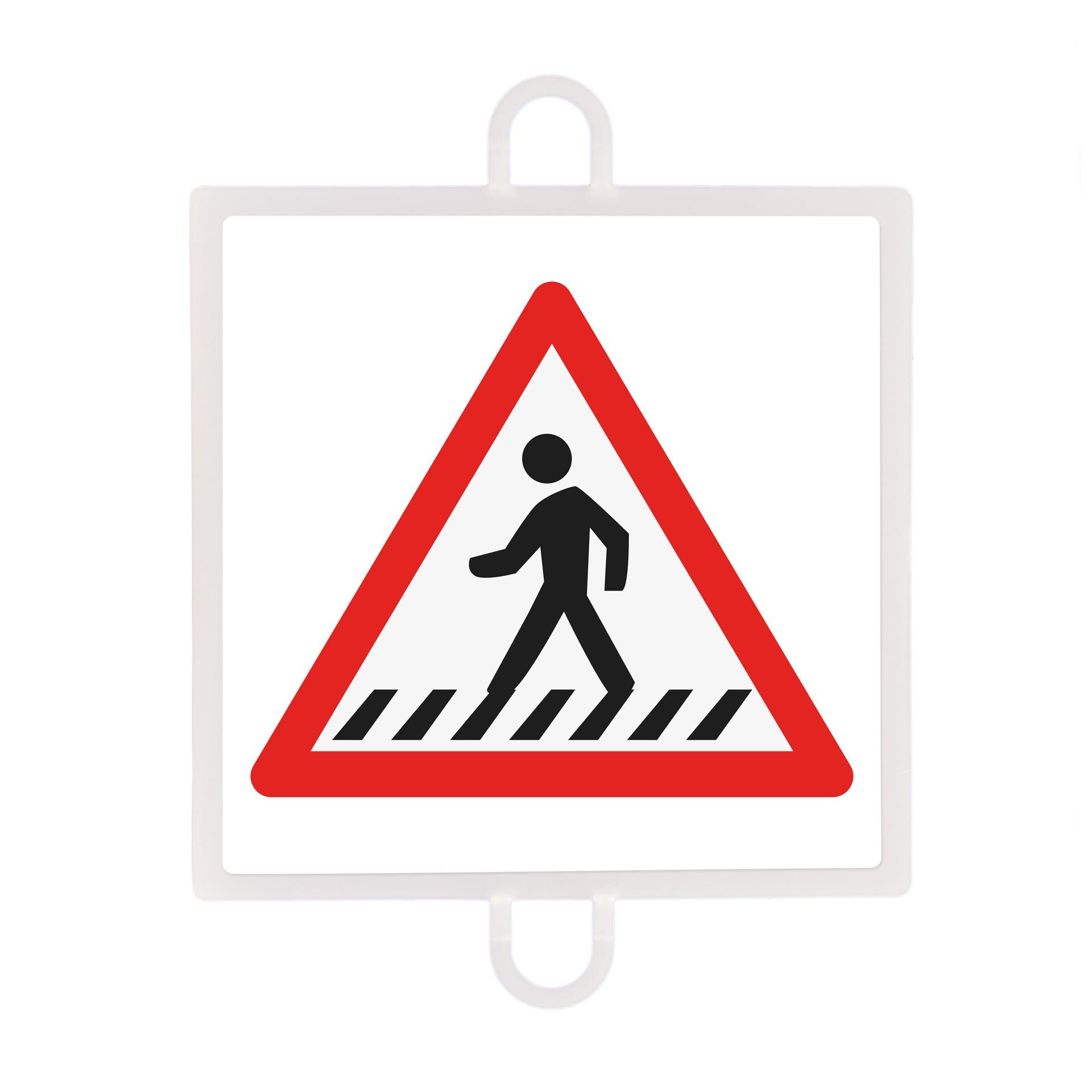 PANEL DE SEÑALIZACIÓN TRÁFICO DE PELIGRO Nº2 (PEATONES) - SOFTEE