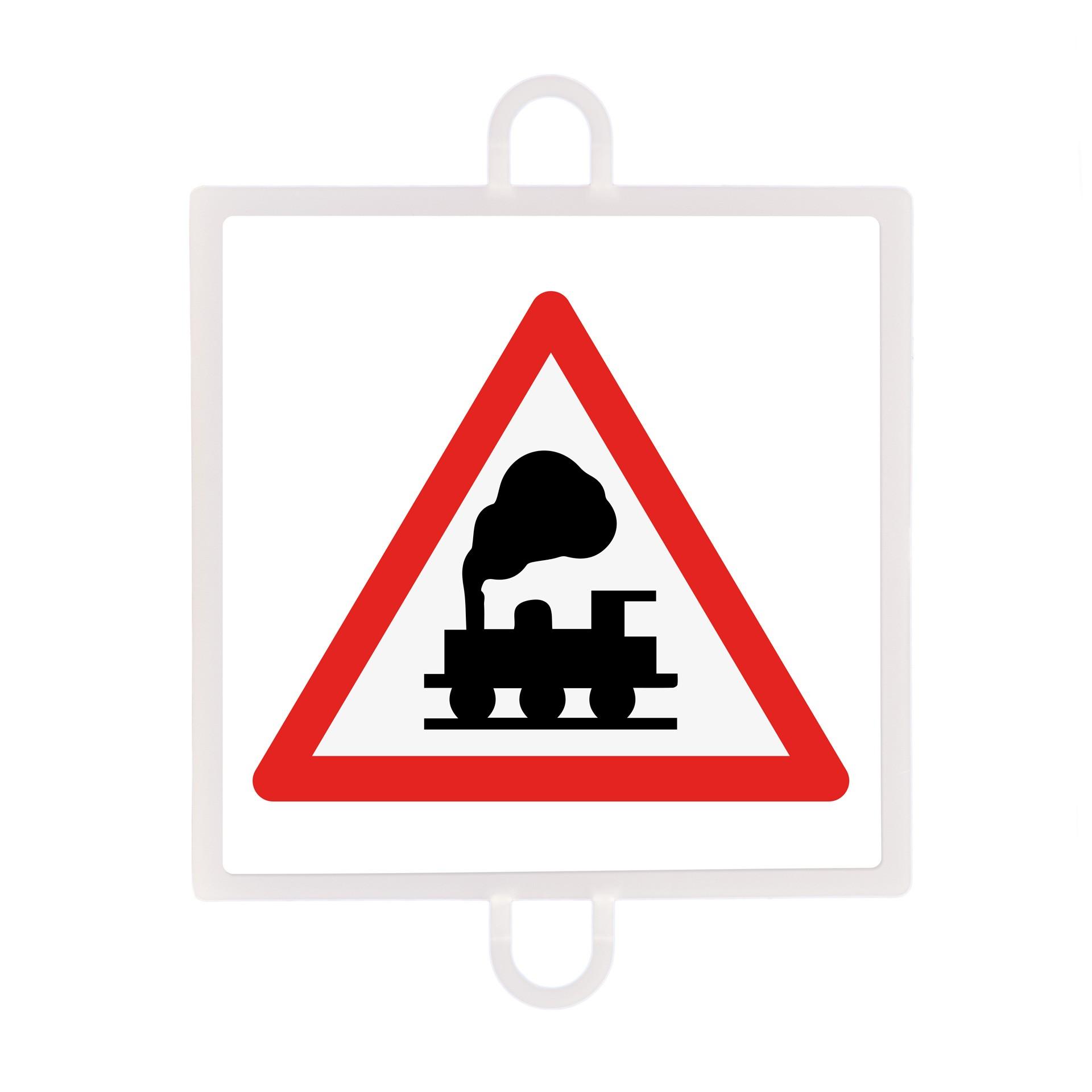 PANEL DE SEÑALIZACIÓN TRÁFICO DE PELIGRO Nº 4 (NIVEL SIN BARRERAS) - SOFTEE