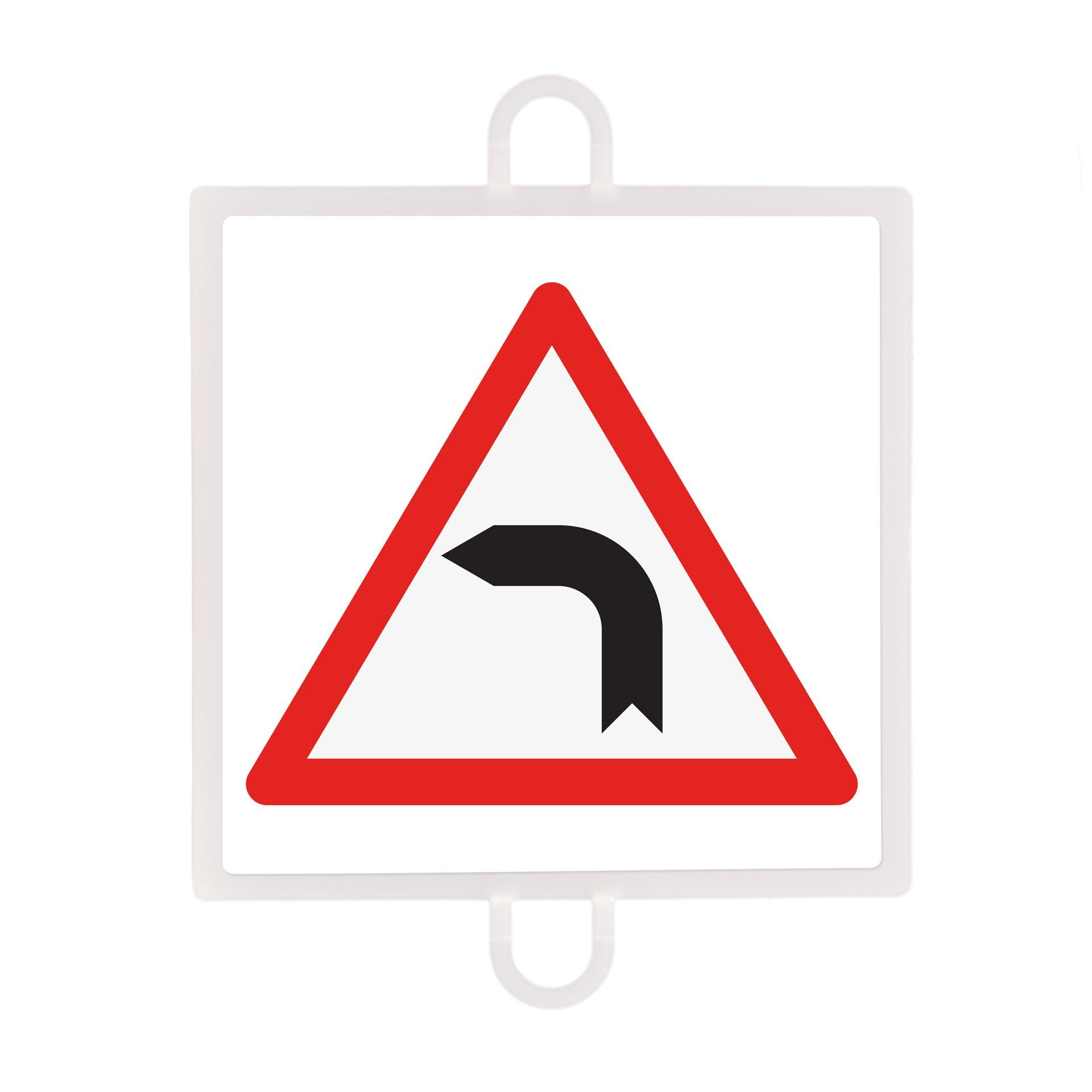 PANEL DE SEÑALIZACIÓN TRÁFICO DE PELIGRO Nº 12 (CURVA IZQUIERDA) - SOFTEE