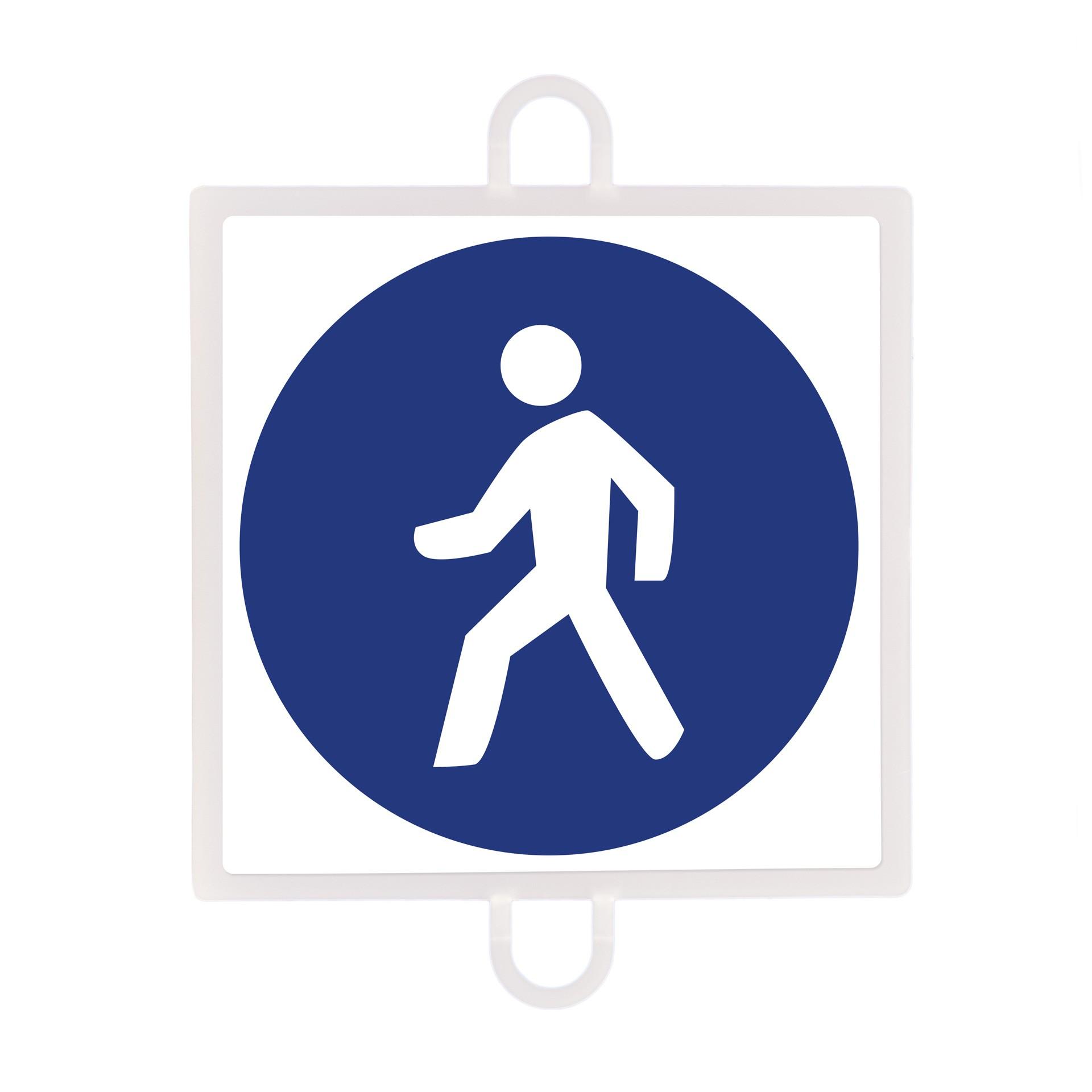 PANEL DE SEÑALIZACIÓN TRÁFICO DE OBLIGACIÓN Nº 3 (PEATONES) - SOFTEE