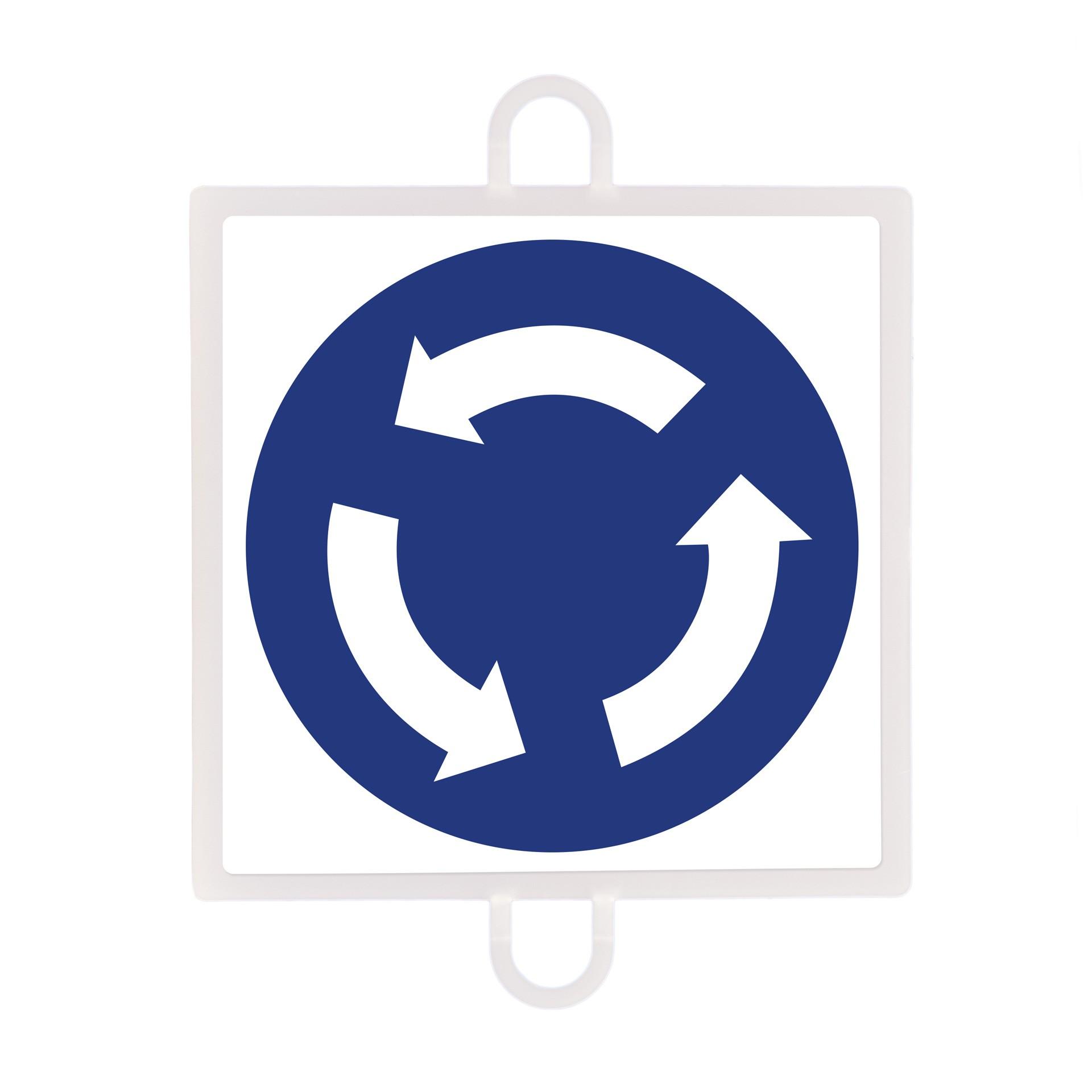 PANEL DE SEÑALIZACIÓN TRÁFICO DE OBLIGACIÓN Nº 4 (INTERSECCIÓN) - SOFTEE