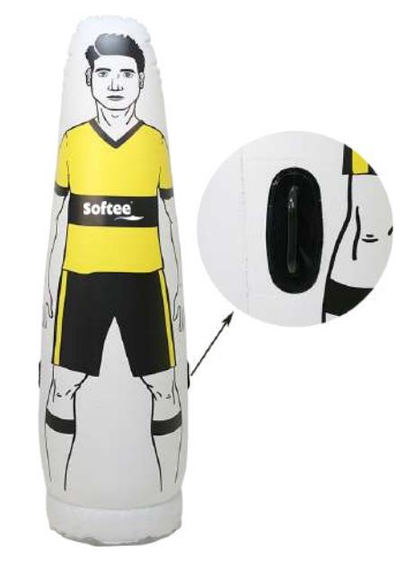 JUGADOR BARRERA HINCHABLE AMARILLO FLÚOR - SOFTEE