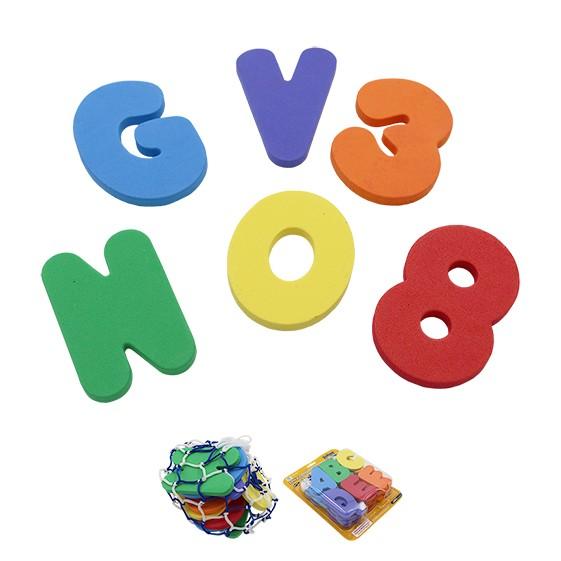 SET LETRAS Y NÚMEROS FOAM - SOFTEE