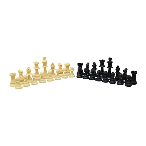 JUEGO PIEZAS AJEDREZ PVC 9 CM(BLANCAS+NEGRAS) - SOFTEE