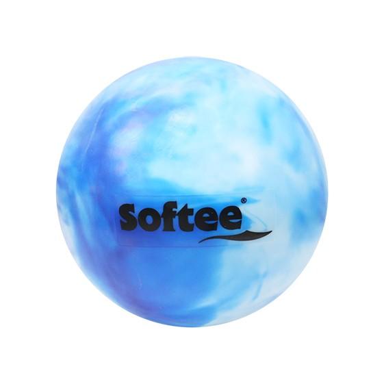PELOTA RÍTMICA NACARADA JUNIOR BLANCO/AZUL - SOFTEE