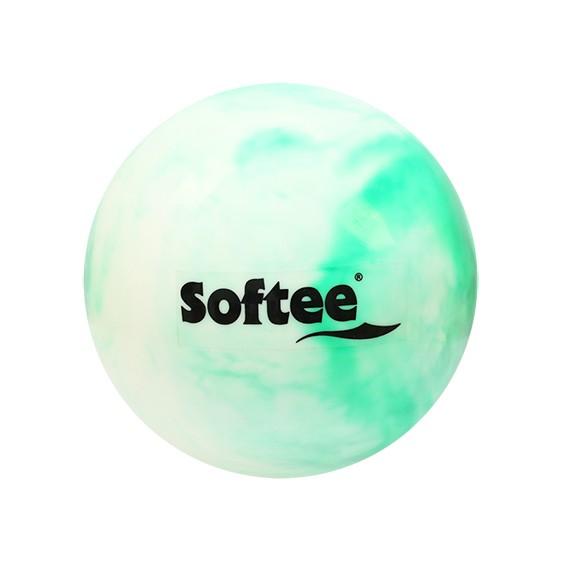 PELOTA RÍTMICA NACARADA JUNIOR BLANCO /VERDE - SOFTEE