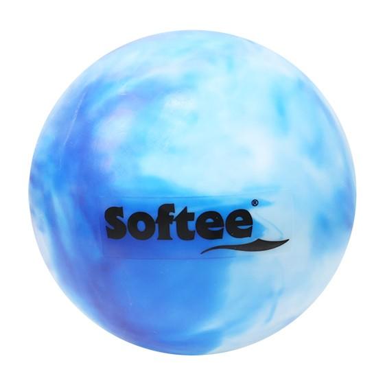 PELOTA RITMICA NACARADA SENIOR BLANCO/AZUL - SOFTEE