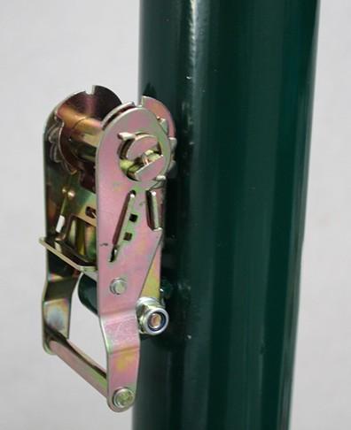 JUEGO POSTES TENIS METALICOS FIJOS CUADRADOS 80X80MM - SOFTEE