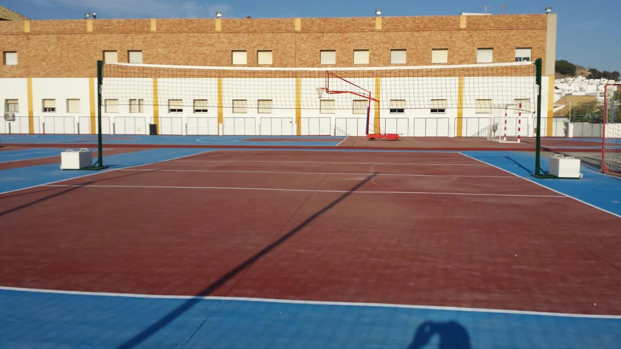 JUEGO POSTES VOLEIBOL METÁLICOS Ø 80MM TRASLADABLES - SOFTEE