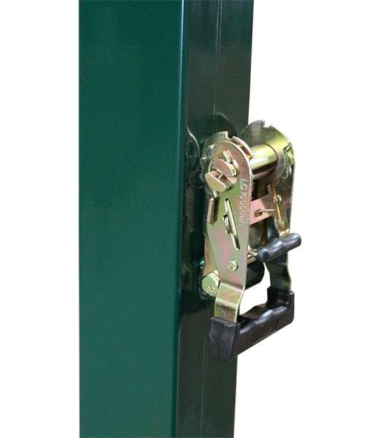 JUEGO POSTES DE VOLEIBOL METÁLICOS CUADRADOS 80X80MM FIJOS - SOFTEE