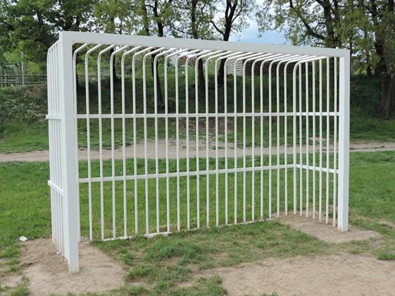 JGO PORTERÍAS F.SALA/BALONMANO ANTIVANDALICAS METÁLICAS80X80MM - SOFTEE