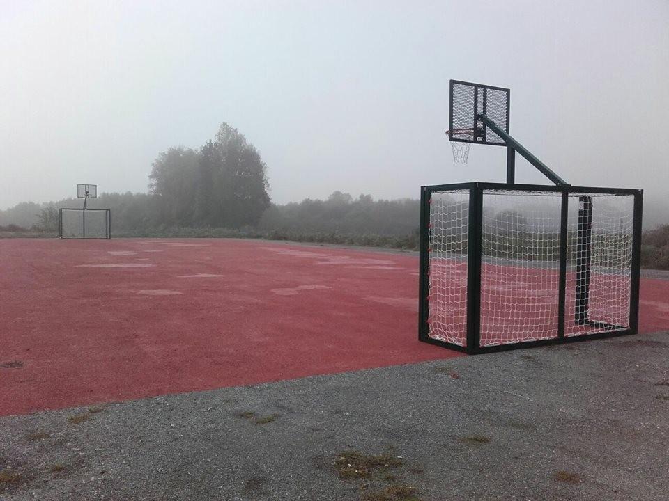 JUEGO PORTERÍAS F.SALA/BALONMANO - CANASTA BASKET VERDE - SOFTEE