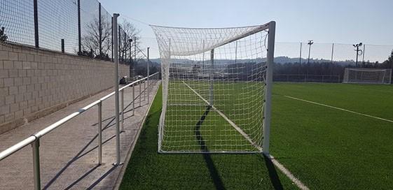 JUEGO 4 POSTES TRASEROS METÁLICOS PARA SUJECCIÓN RED TIPO CAJÓN - SOFTEE