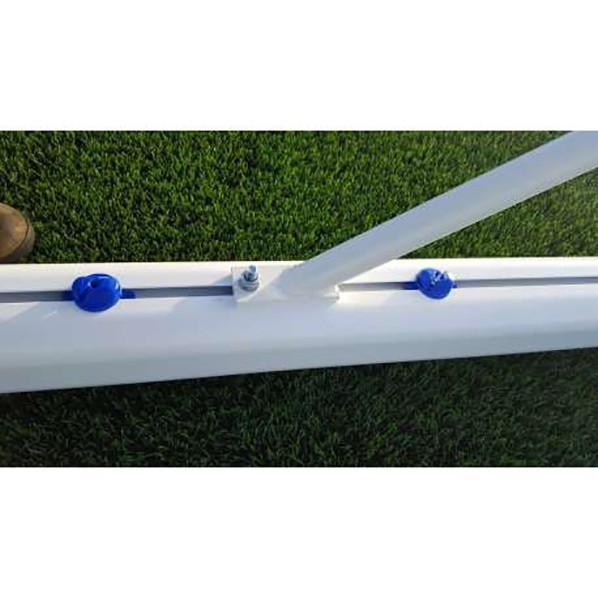 JUEGO PORTERÍAS ALUMINIO FÚTBOL 7 90 MM FIJAS - SOFTEE