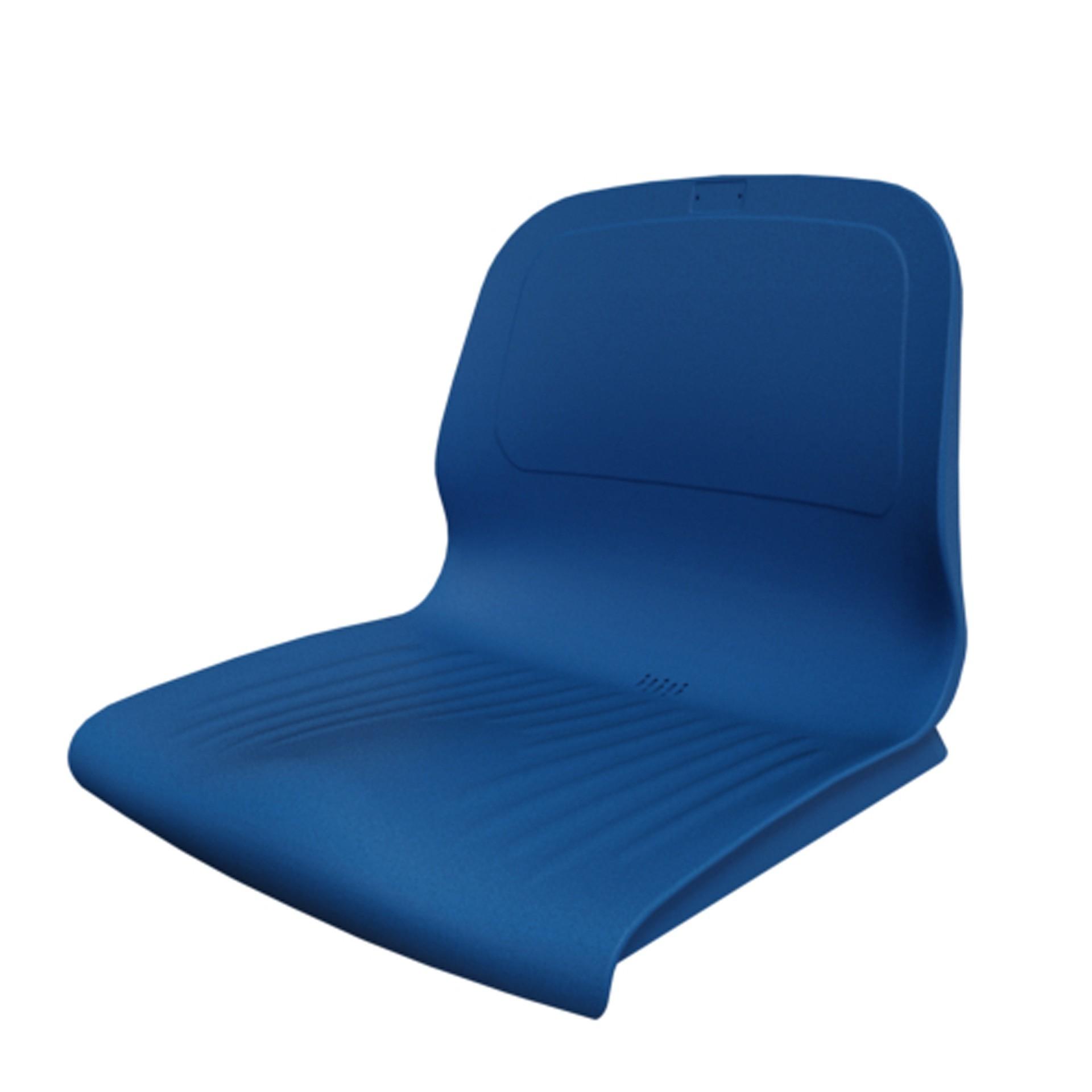ASIENTO PVC CON RESPALDO SPARK CR M4 AZUL - SOFTEE