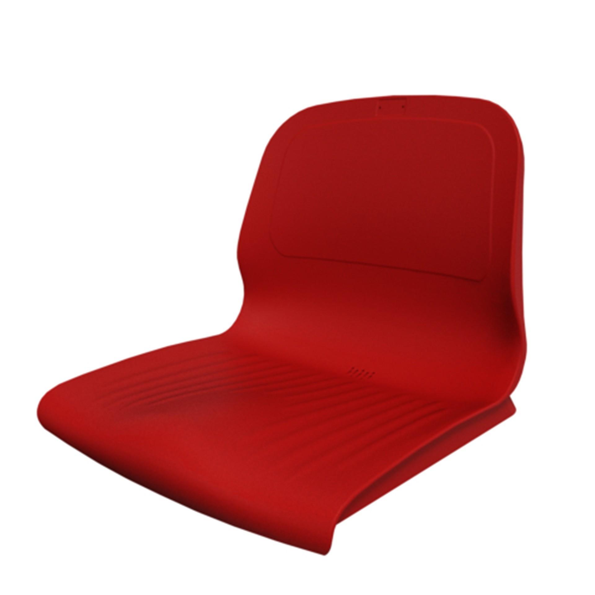 ASIENTO PVC CON RESPALDO SPARK CR M4 ROJO - SOFTEE