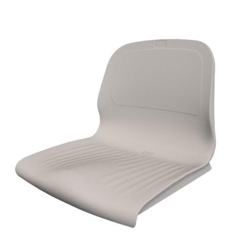 ASIENTO PVC CON RESPALDO SPARK CR M4 BLANCO - SOFTEE
