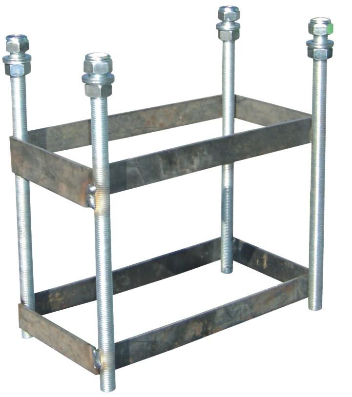 JGO CANASTAS GALVANIZADAS MINIBASKET MONOTUBO NEW TUBO 114 MM FIJAS CON BASE ANCLAJE-SIN TABLERO,ARO - SOFTEE