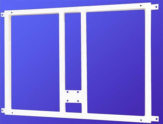 SOPORTE METALICO PARA SUJECCION TABLERO Y ARO MINIBASKET A LA PARED - SOFTEE