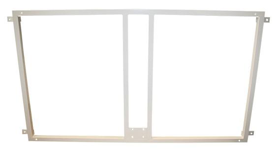 SOPORTE METALICO PARA SUJECCION TABLERO Y ARO BALONCESTO A LA PARED- BLANCO - SOFTEE