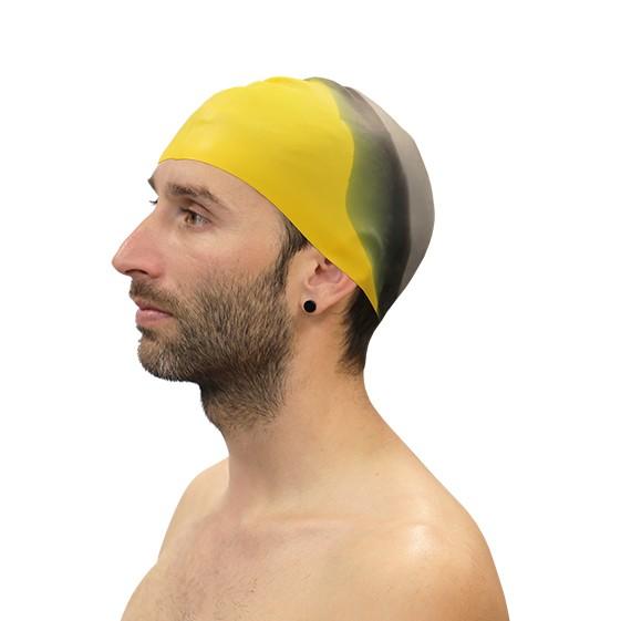 LOTE 10 GORROS NATACIÓN SILICONA MULTICOLOR SURTIDO - SOFTEE