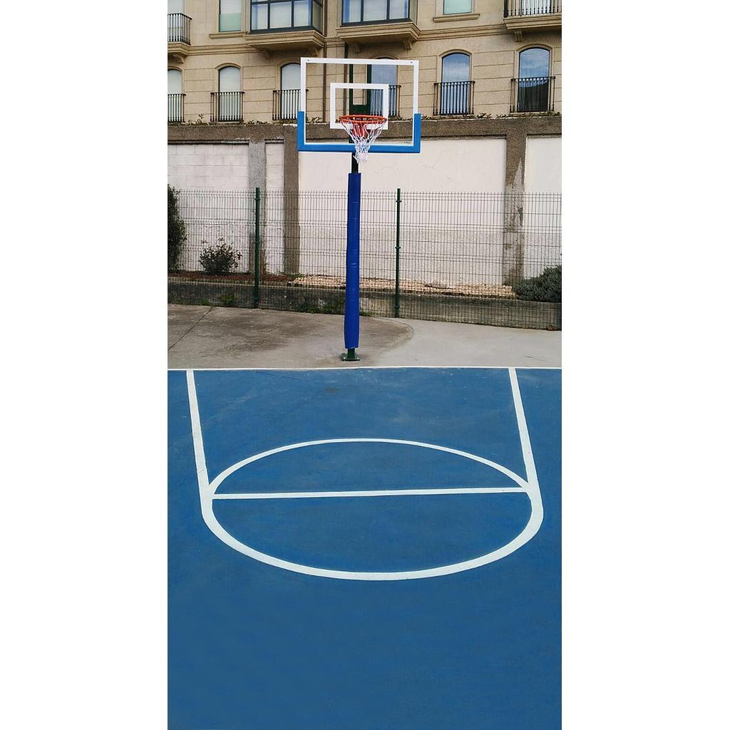 JUEGO PROTECCIÓN POSTES BASKET/ MINIBASKET MONOTUBO 80x80 mm - SOFTEE