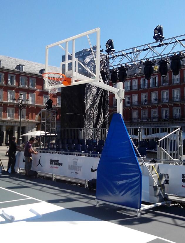 JUEGO PROTECTORES PARA CANASTAS BALONCESTO FORMA TRIANGULAR - SOFTEE