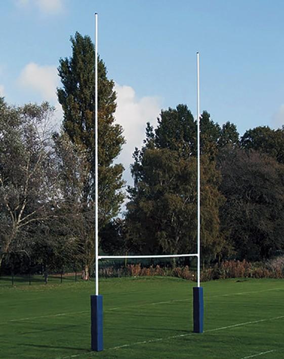 JUEGO PORTERÍAS RUGBY METÁLICAS TUBO Ø 100 - SOFTEE