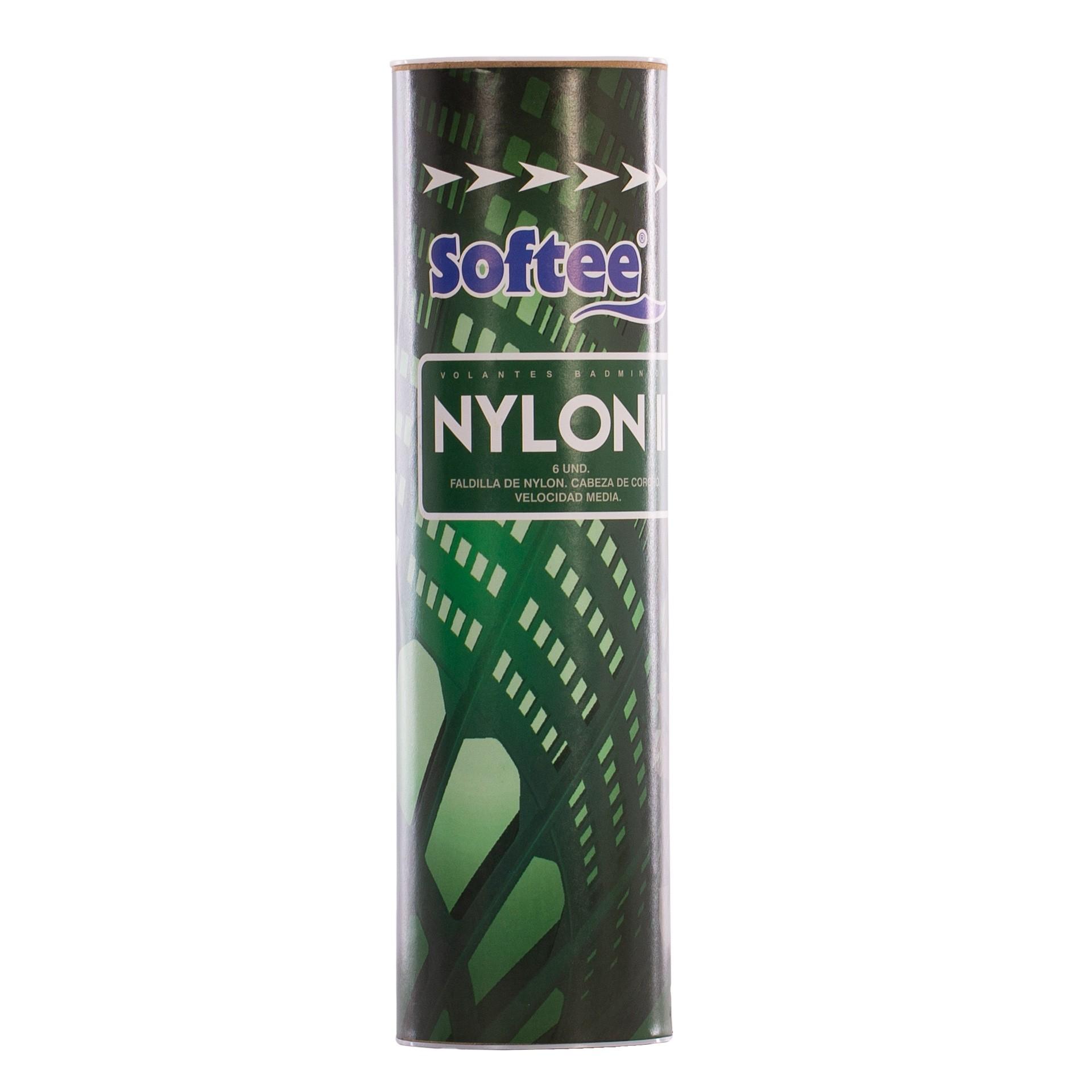VOLANTES BADMINTON NYLON II 6UDS - SOFTEE