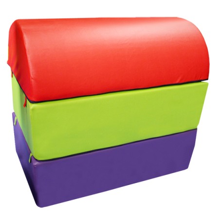 PLINTON DESMONTABLE CURVO DE ESPUMA -TRES PIEZAS- 100X60X90CM - SOFTEE