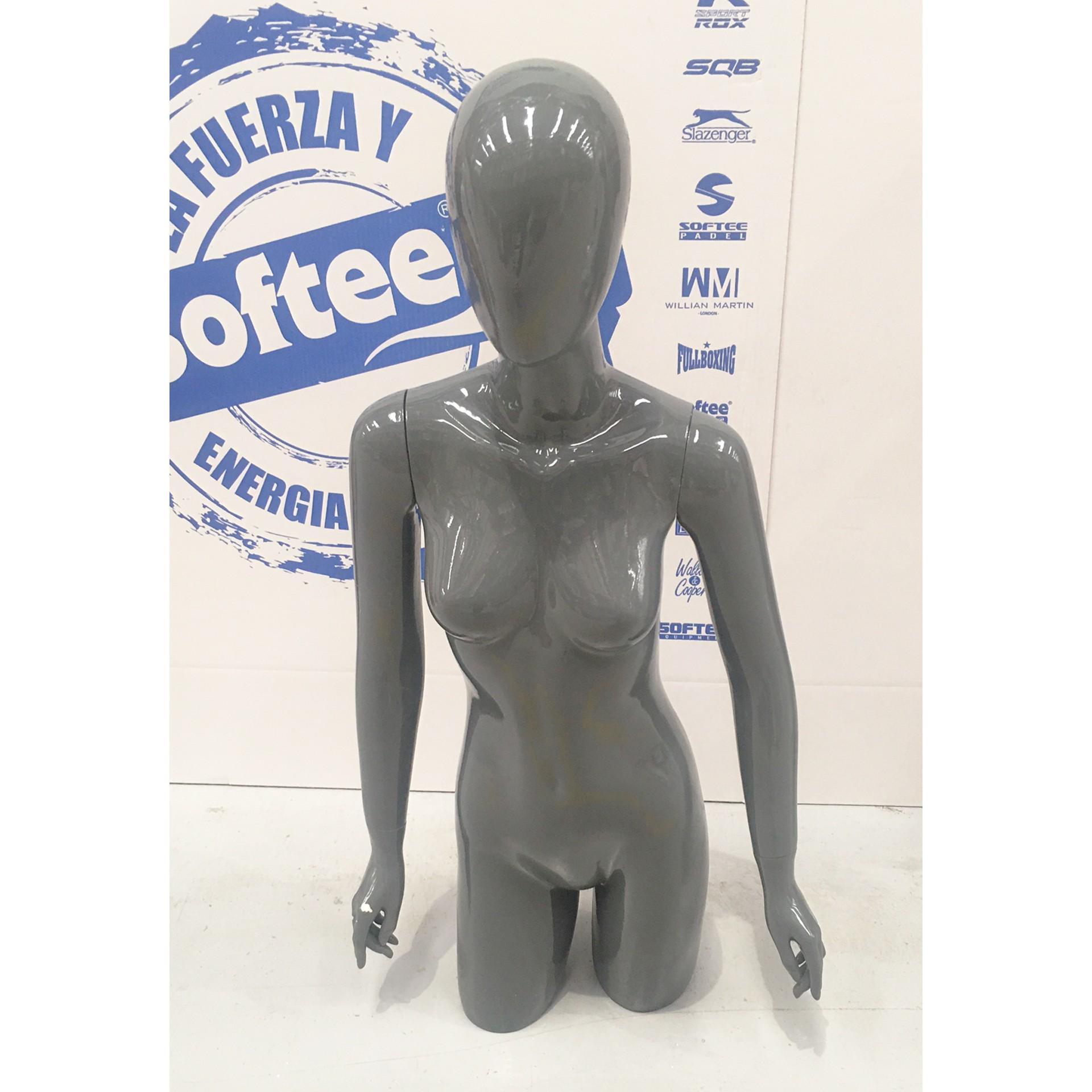 MANIQUÍ MUJER TORSO 1.0 GRIS - SOFTEE