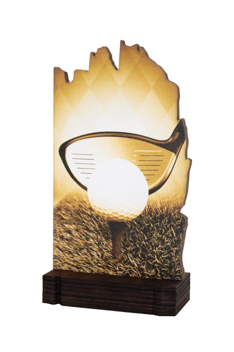 TROFEO MADERA GOLF 19 CM