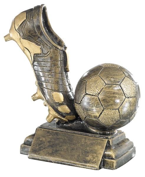 RESINA BOTA BALON FUTBOL 15 CM