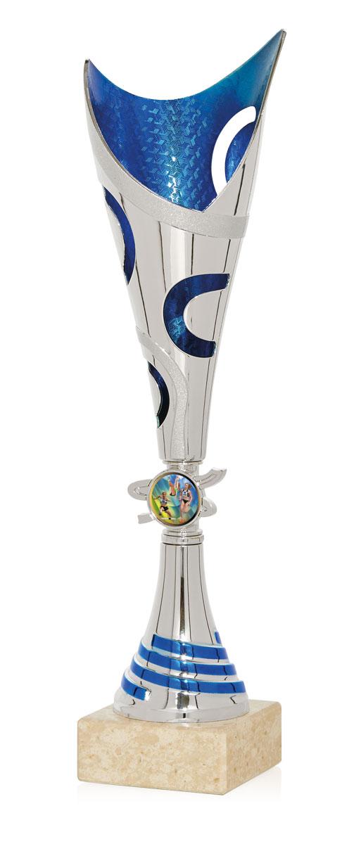 COPA PROMOCION PLATA/ AZUL PORTA 25 MM - 55-6041L