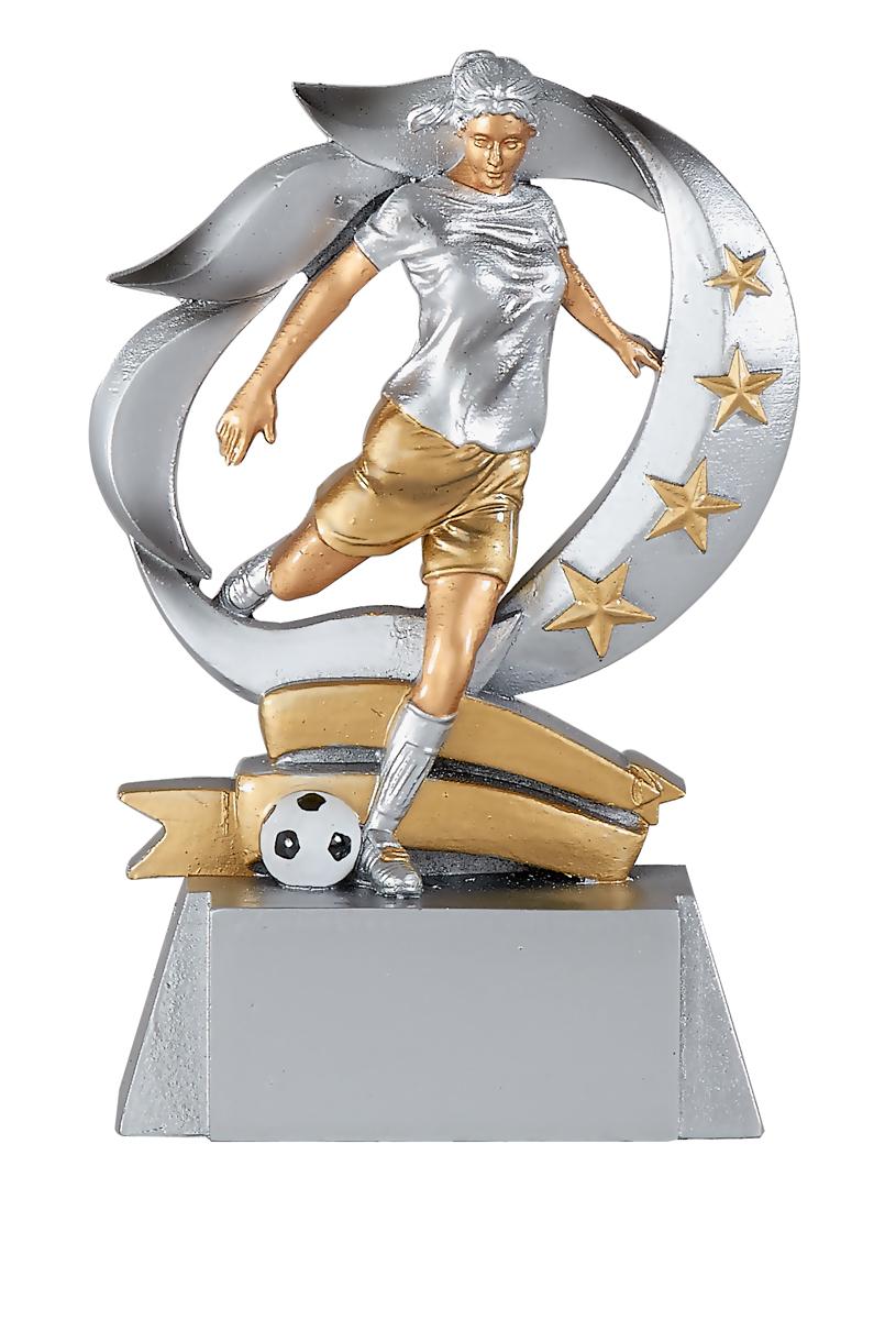 RESINA  FUTBOL FEMENINO 15 CM