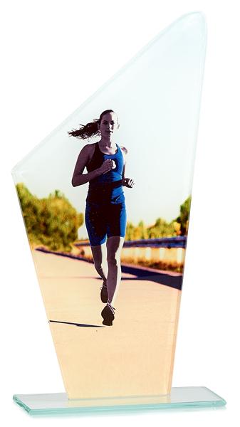 TROFEO CRISTAL ATLETISMO FEM 22 cm