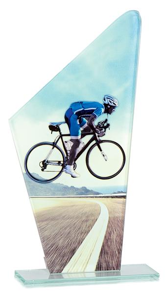 TROFEO CRISTAL CICLISMO 22 cm