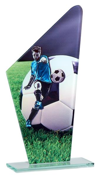 TROFEO CRISTAL FUTBOL 22 cm