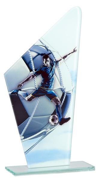 TROFEO CRISTAL FUTBOL 22 cm