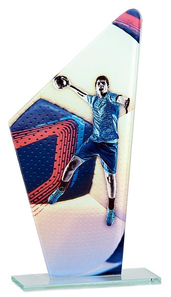 TROFEO CRISTAL BALONMANO 22 cm