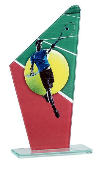 TROFEO CRISTAL TENIS 22 cm