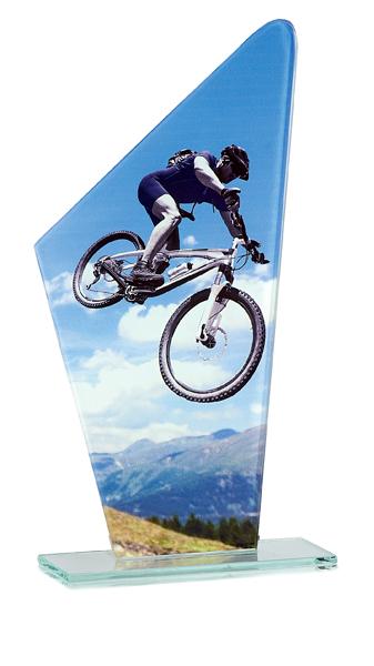 TROFEO CRISTAL CICLISMO 22 cm