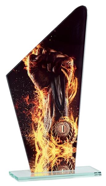 TROFEO CRISTAL ALEGORICO 22 cm