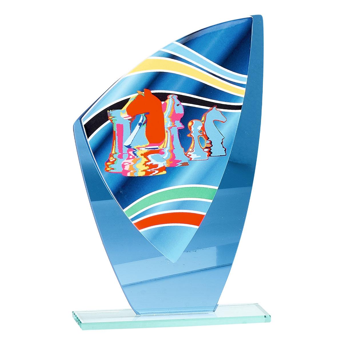 TROFEO DE CRISTAL / CERÁMICA AJEDREZ