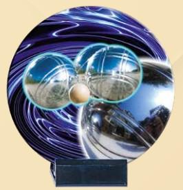 TROFEO DE CERAMICA   PETANCA  16 CM